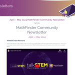 Latest newsletter from our MathFinder project