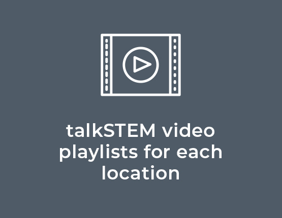 talkSTEM video playlists for each location