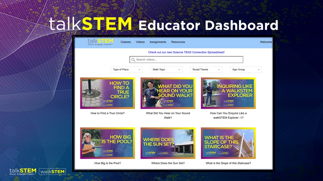 talkSTEM Educator Dashboard