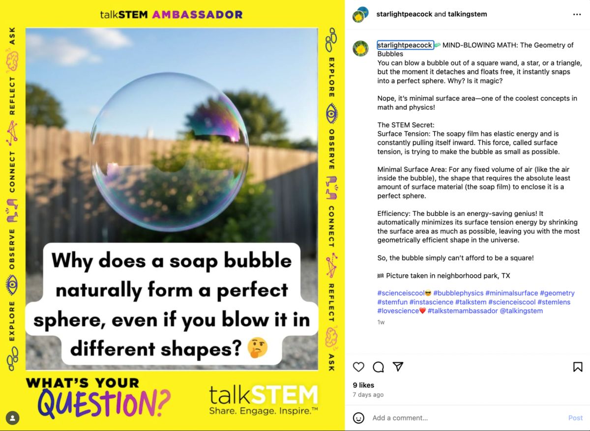 Meet the 2025 talkSTEM Ambassadors: Curiosity in Action