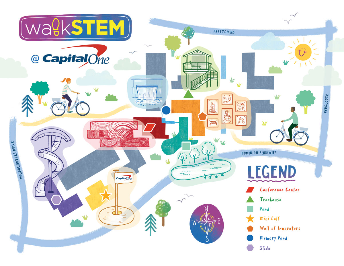 Artist-Created walkSTEM Maps